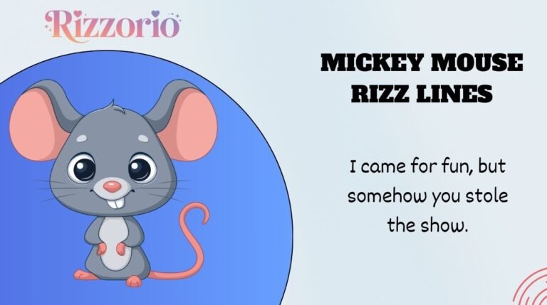 Mickey Mouse Rizz Lines