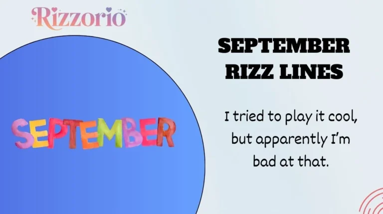 September Rizz Lines