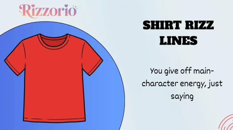 Shirt Rizz Lines
