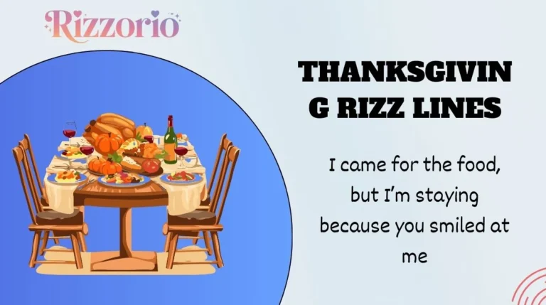 Thanksgiving Rizz Lines