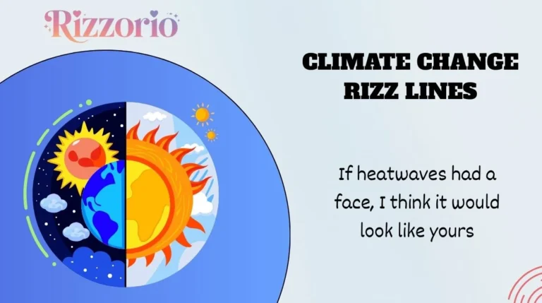 Climate Change Rizz Lines