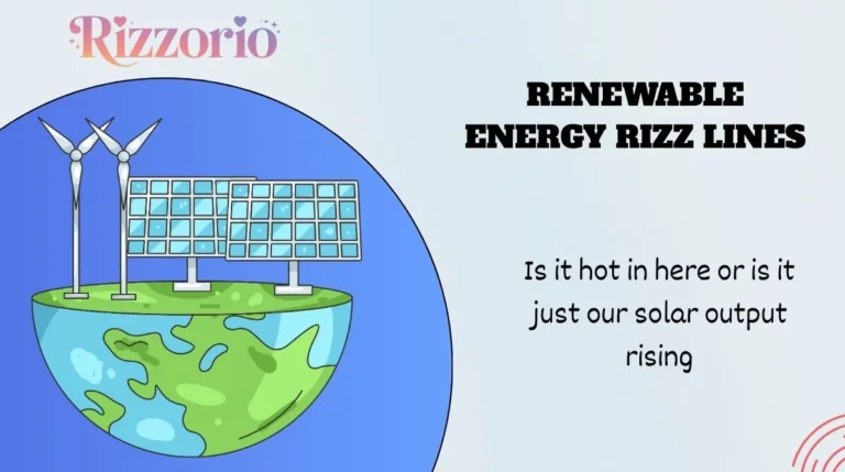 Renewable Energy Rizz Lines